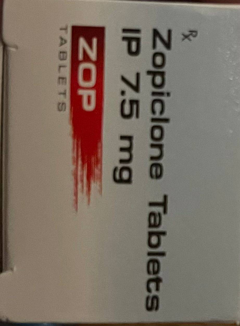 zopiclone 7.5mg - 20 tablets 1 zopiclone 7.5mg - 20 tablets